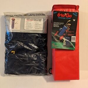 6 to go Six Pack Can Golf Cooler bag and Datrek travel cover.